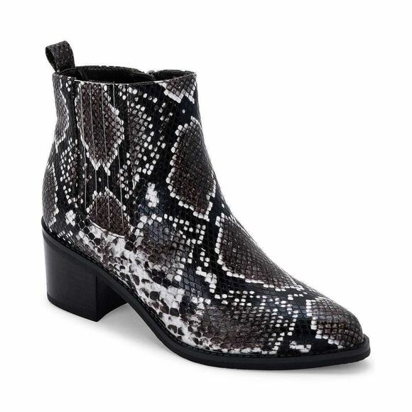 Aqua College Women Block Heel Ankle Bootie Karlie Size US 8.5 Brown Eco Leather - Picture 1 of 5